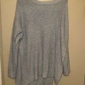 Cozy Gray Knit Sweater